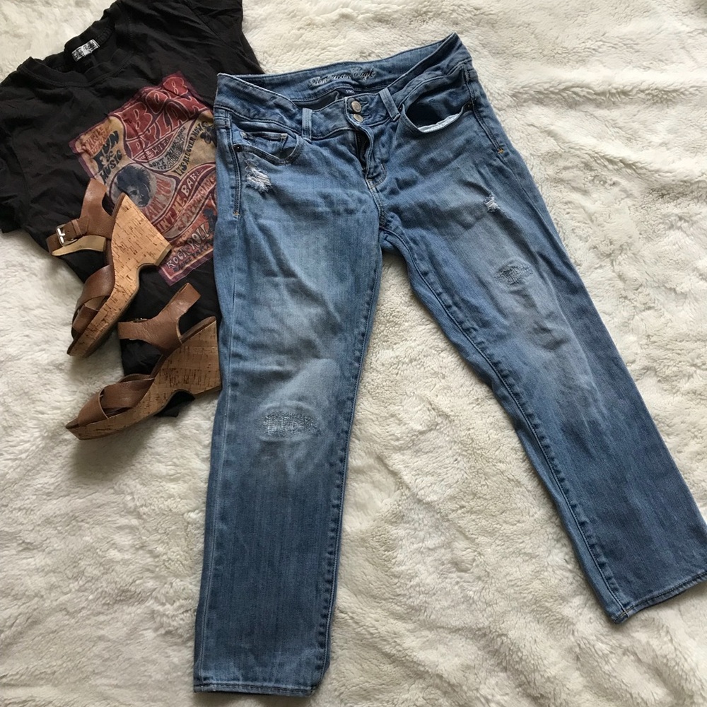 American Eagle Artist cropped jeans size 6